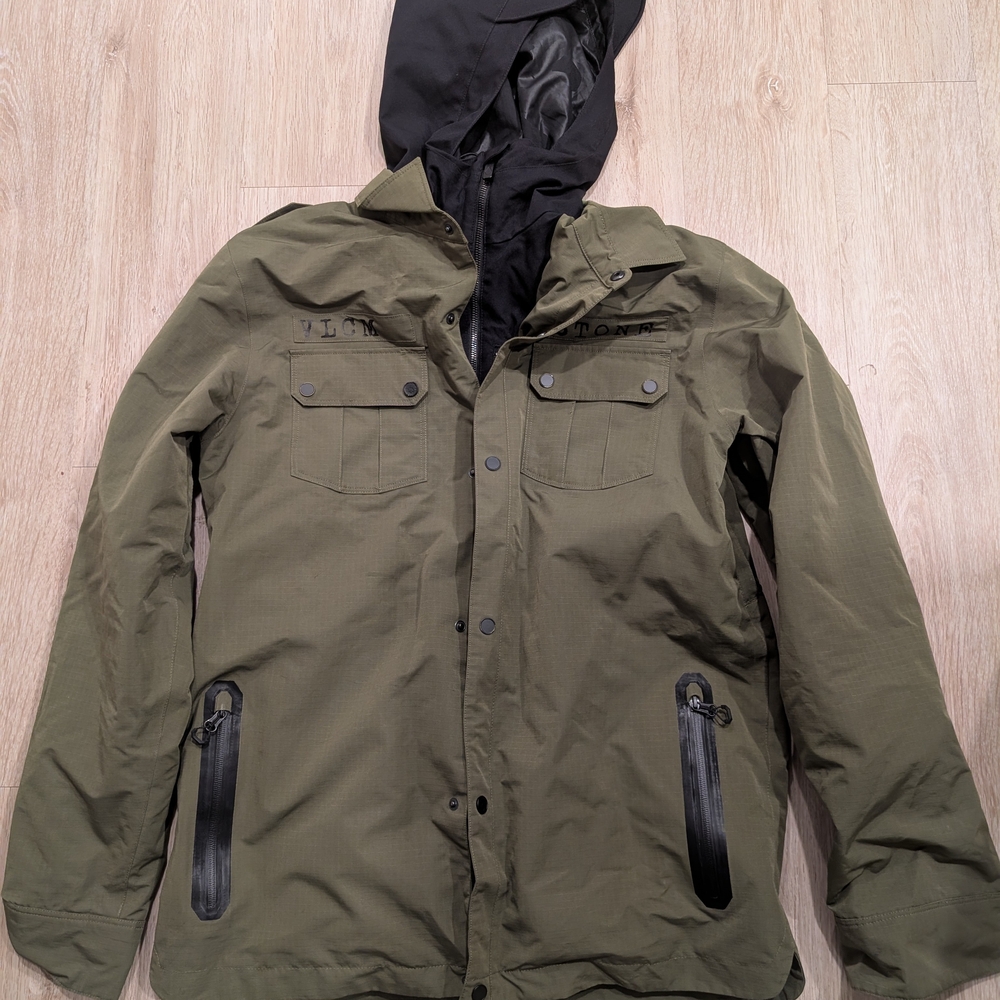 Men's Olive Green Hooded Jacket